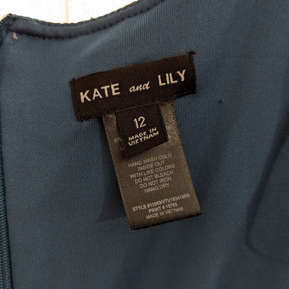 Kate and Lily Variegated Gray Sheath Dress - Picture 3 of 4